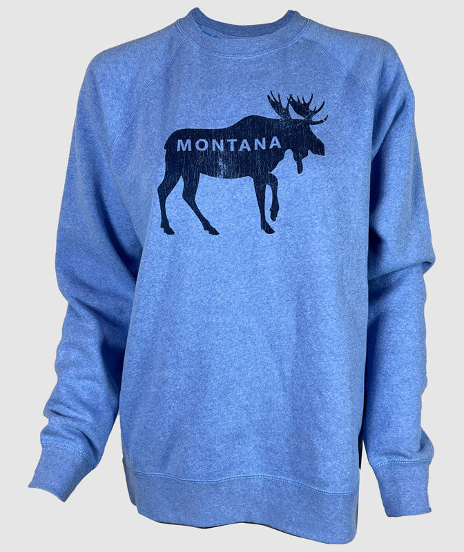 Montana Moose Metcalf Crew ~ Sky Blue