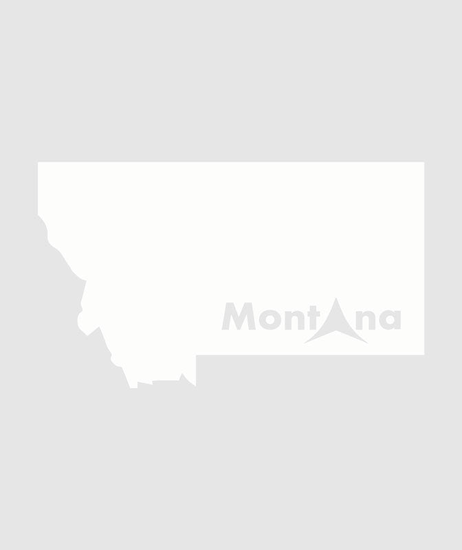 Summit Montana Vinyl Decal ~ White
