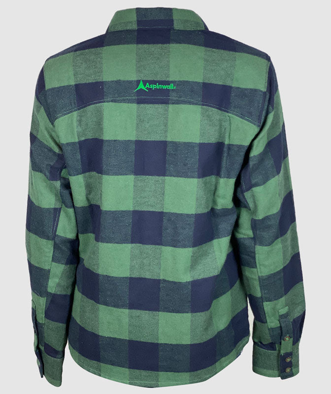 Timberline Flannel Womens ~ Green / Navy